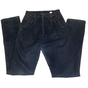 Vintage Women's Dark Wash ROCKIES High Rise Western Jeans SIZE 29/9